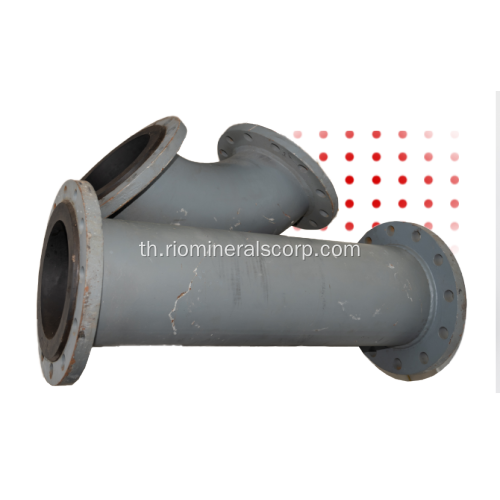 ท่อเหล็กที่มีเส้นยาง